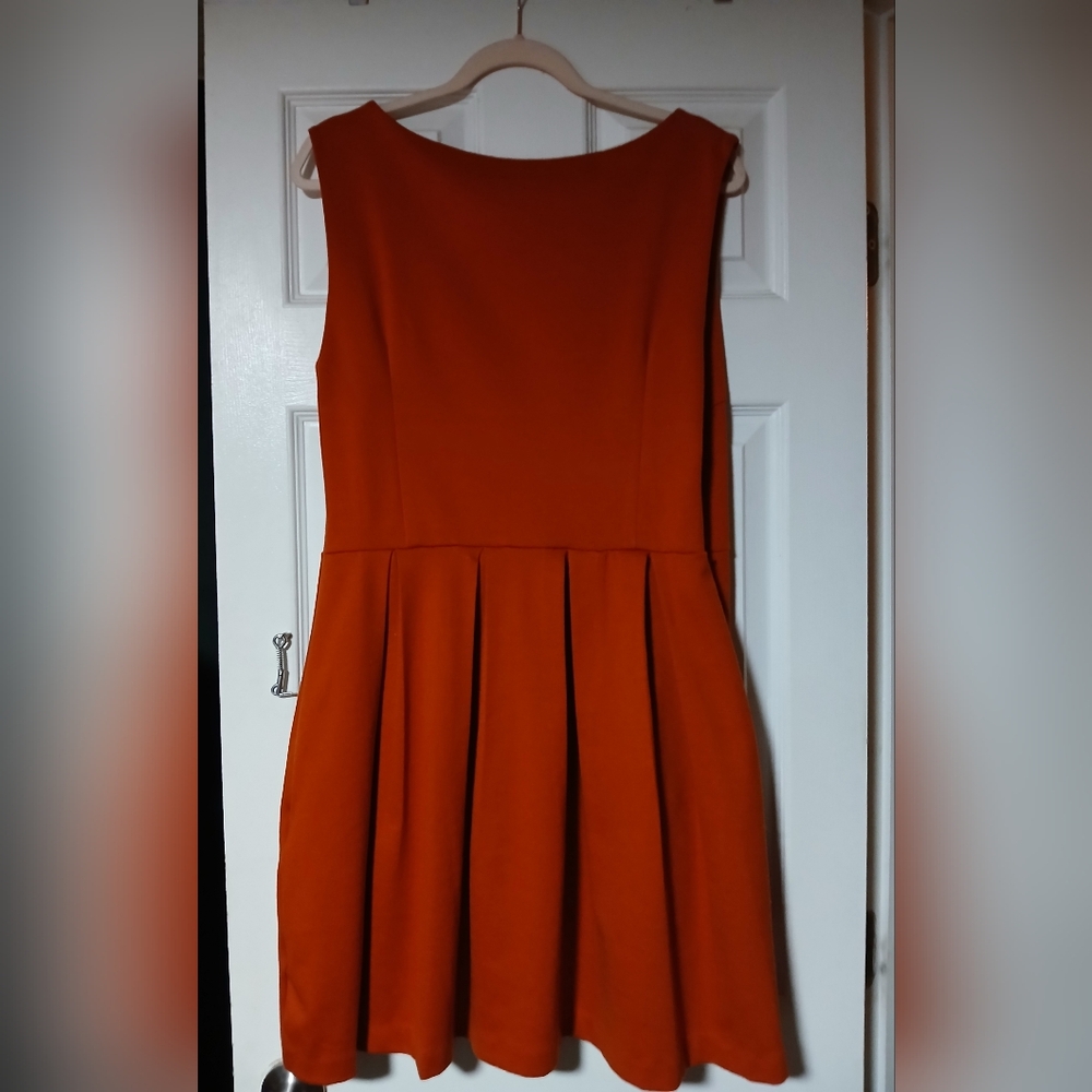 Orange Sleeveless Dress